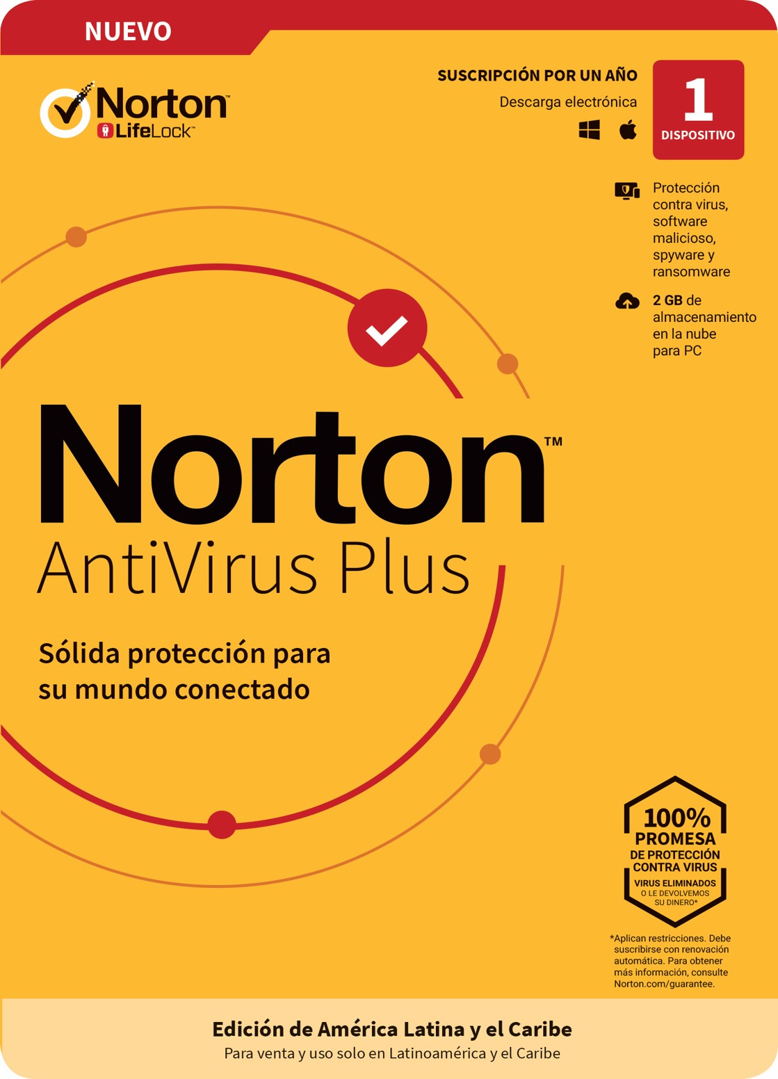Antivirus Norton Antivirus Plus 1 Dispositivo 1 año Caja SIShop 🛒