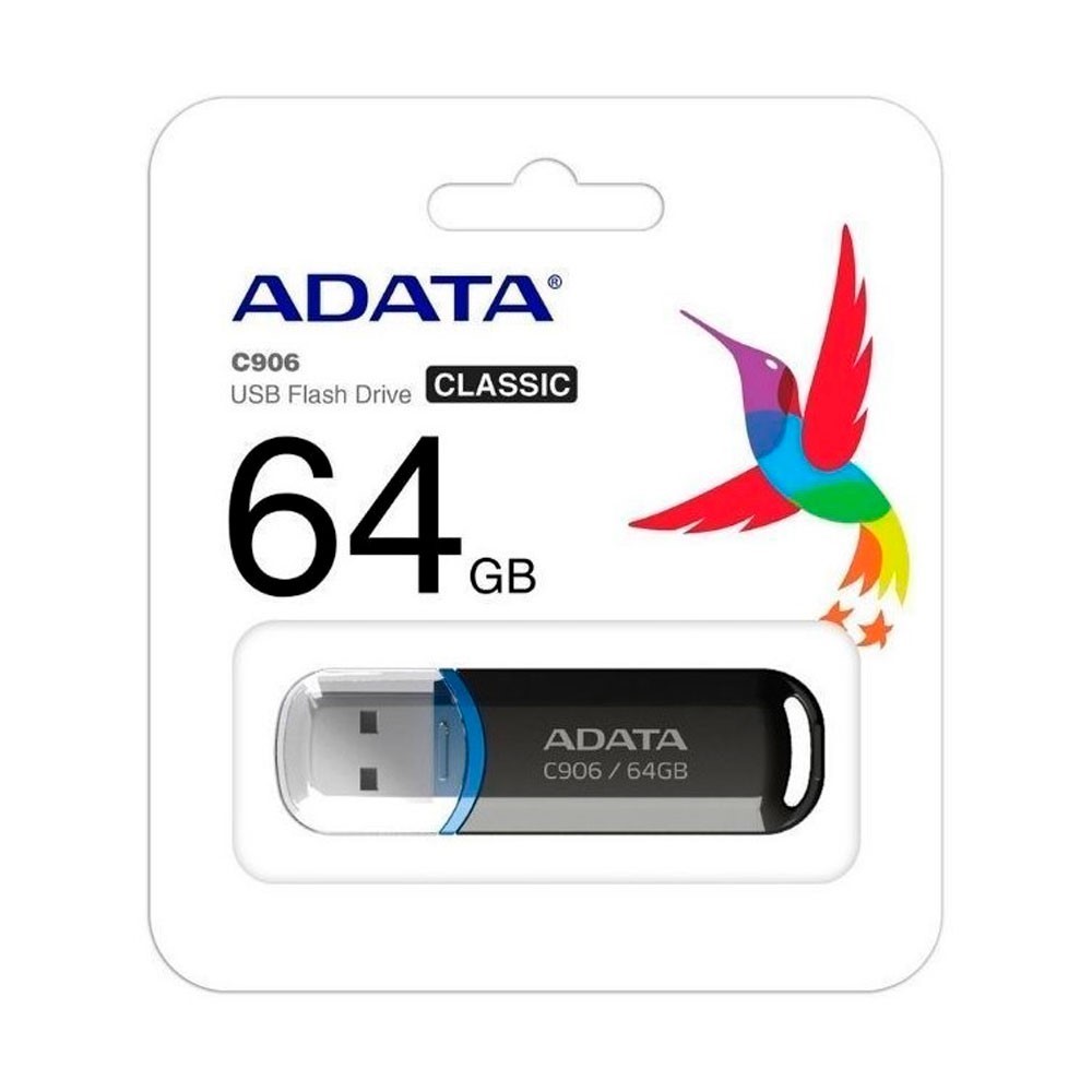 Almacenamiento ADATA Memoria USB 2.0 64GB COLOR Negra SIShop 🛒