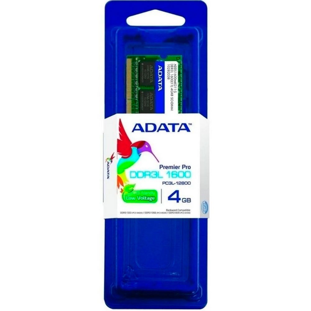 Almacenamiento ADATA Memoria Ram Portátil DDR3 4GB Bus SIShop 🛒