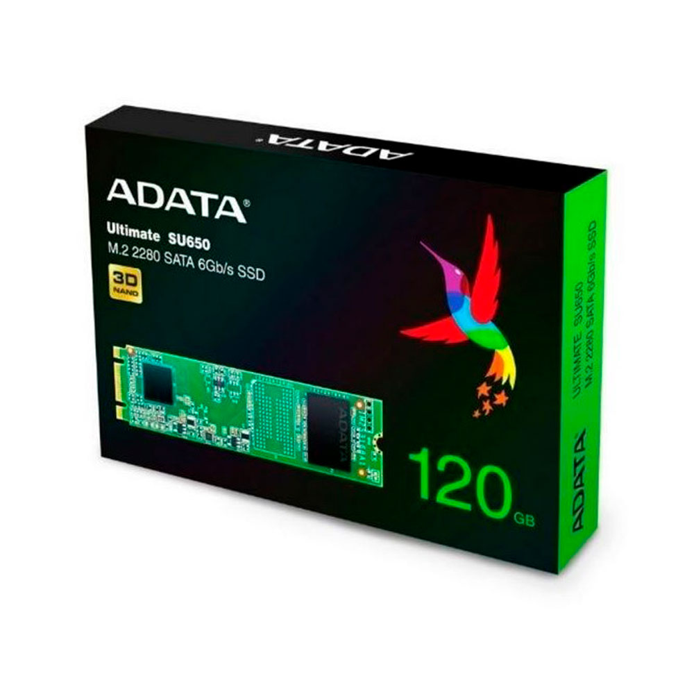 Almacenamiento Disco sólido SSD interno Adata Ultimate SU650 - 120GB SIShop 🛒