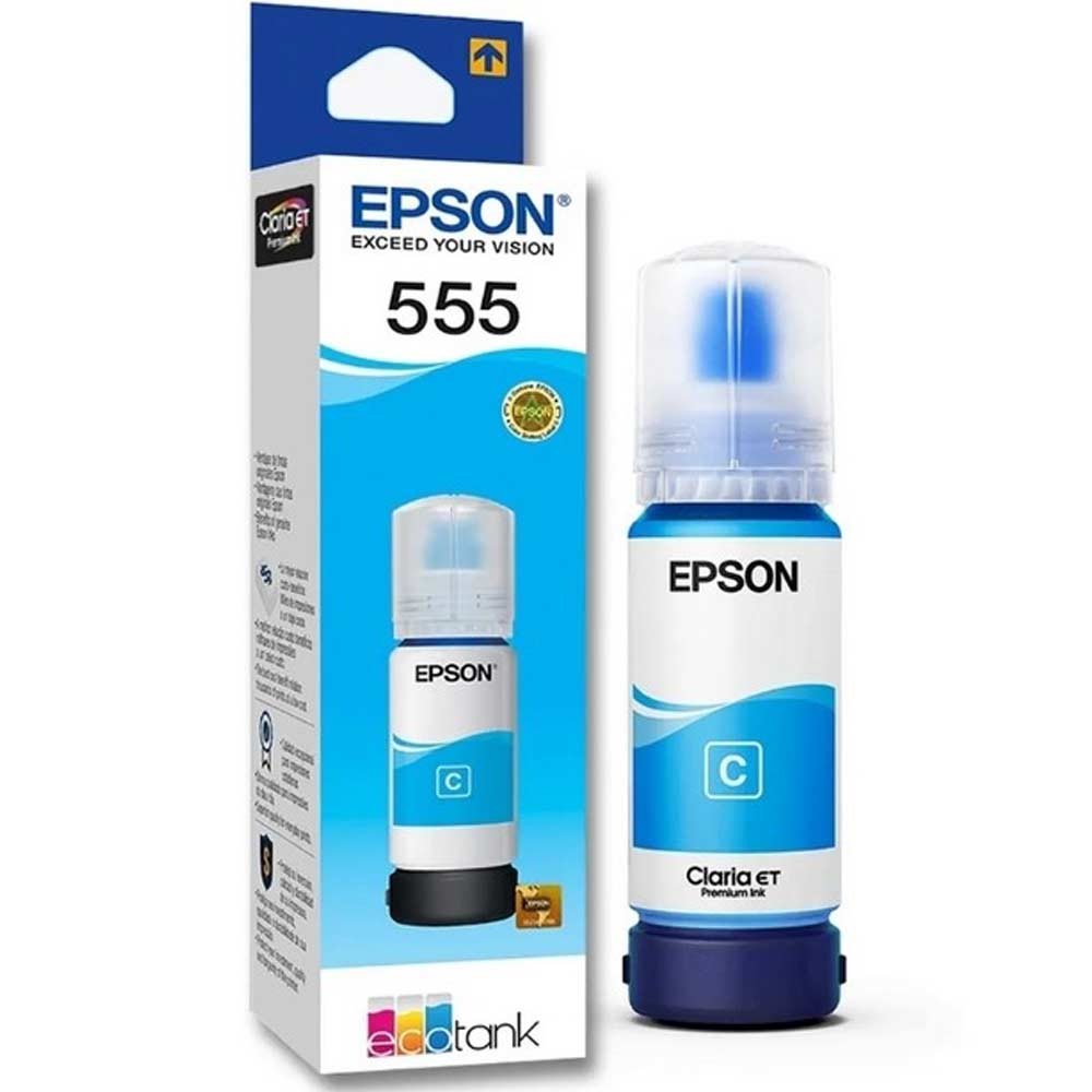 Consumibles Botella Epson T555220-AL Cyan, 70 ml L8180 (6.200 paginas) SIShop 🛒