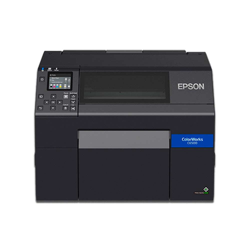 Impresión Impresora EPSON de Etiquetas Colorworks cw c6500a Con Cortador Automático COLOR Negro SIShop 🛒