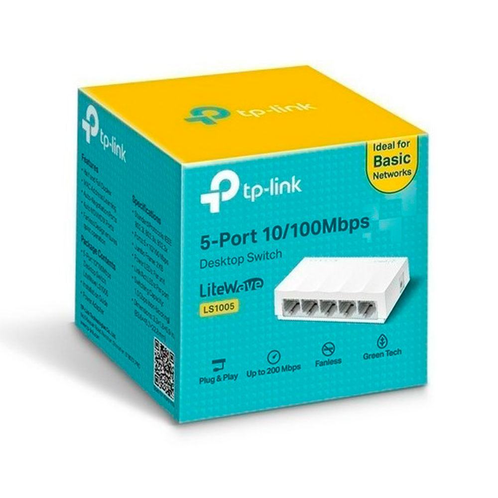 Redes Switch TPLINK 5 puertos 10/100 SIShop 🛒