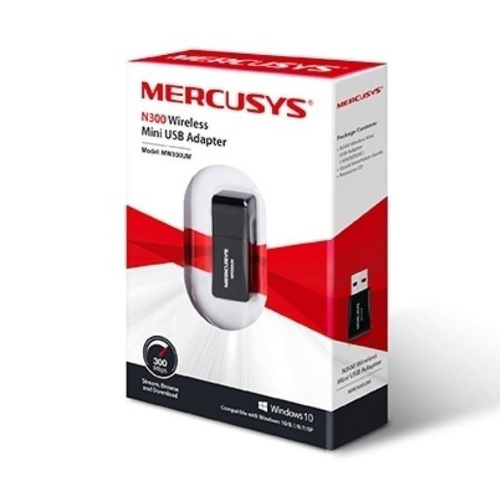 Redes Adaptador Mini Mercusys  USB 2.0 inalámbrico de 300Mbps SIShop 🛒
