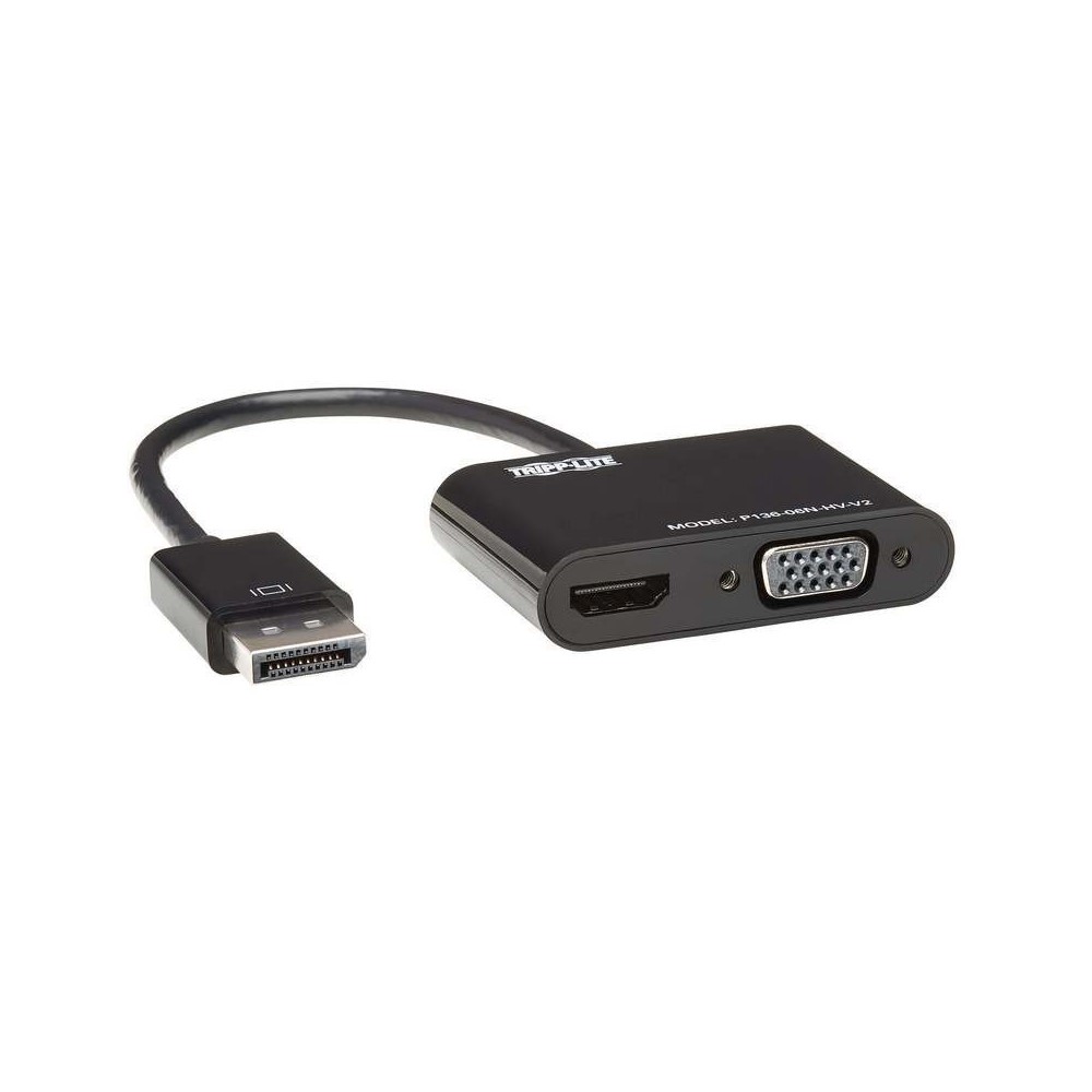 Cables Adaptador EATON Convertidor Todo En Uno DisplayPort A VGA/HDMI COLOR Negro SIShop 🛒