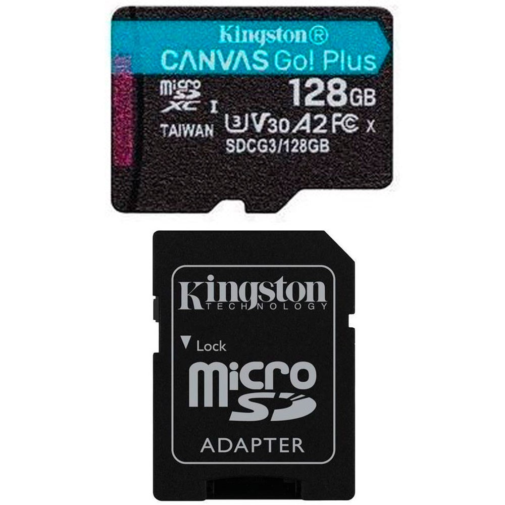 Almacenamiento Memoria KINGSTON Micro Sd Canvas Go Plus Card + ADP 128GB SIShop 🛒