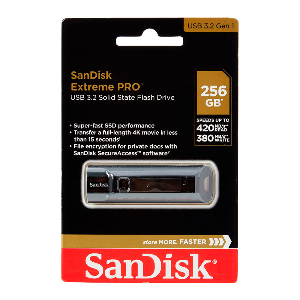 Almacenamiento Memoria USB SanDisk Extreme Go 256GB  3.2 SIShop 🛒