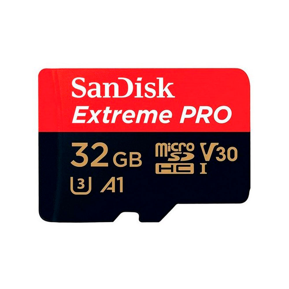Almacenamiento Memoria Micro SD SANDISK Extreme Pro 32GB UHS-I COLOR Negro Y Rojo SIShop 🛒