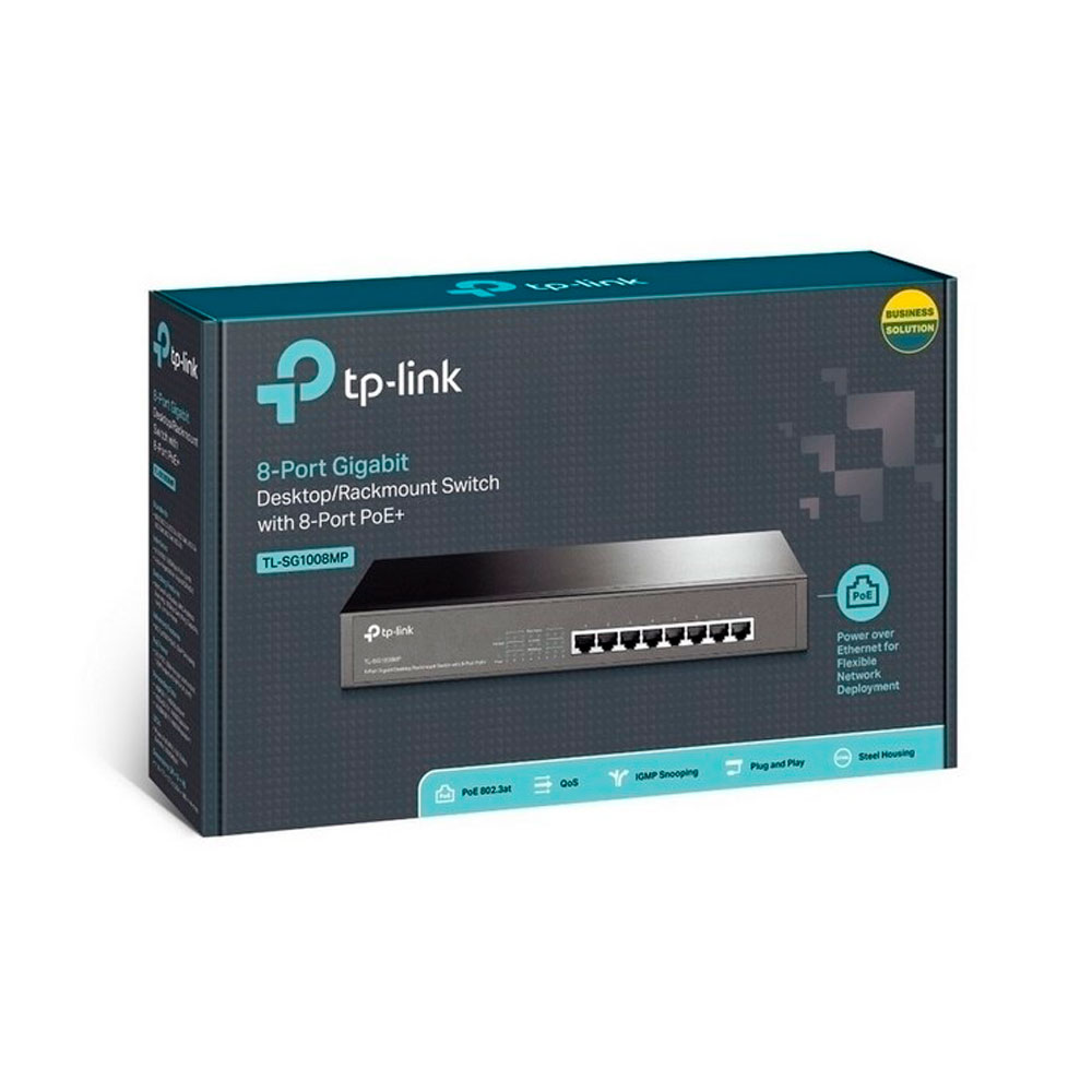 Redes Switch TP-LINK POE de 8 Puertos Gigabit SIShop 🛒