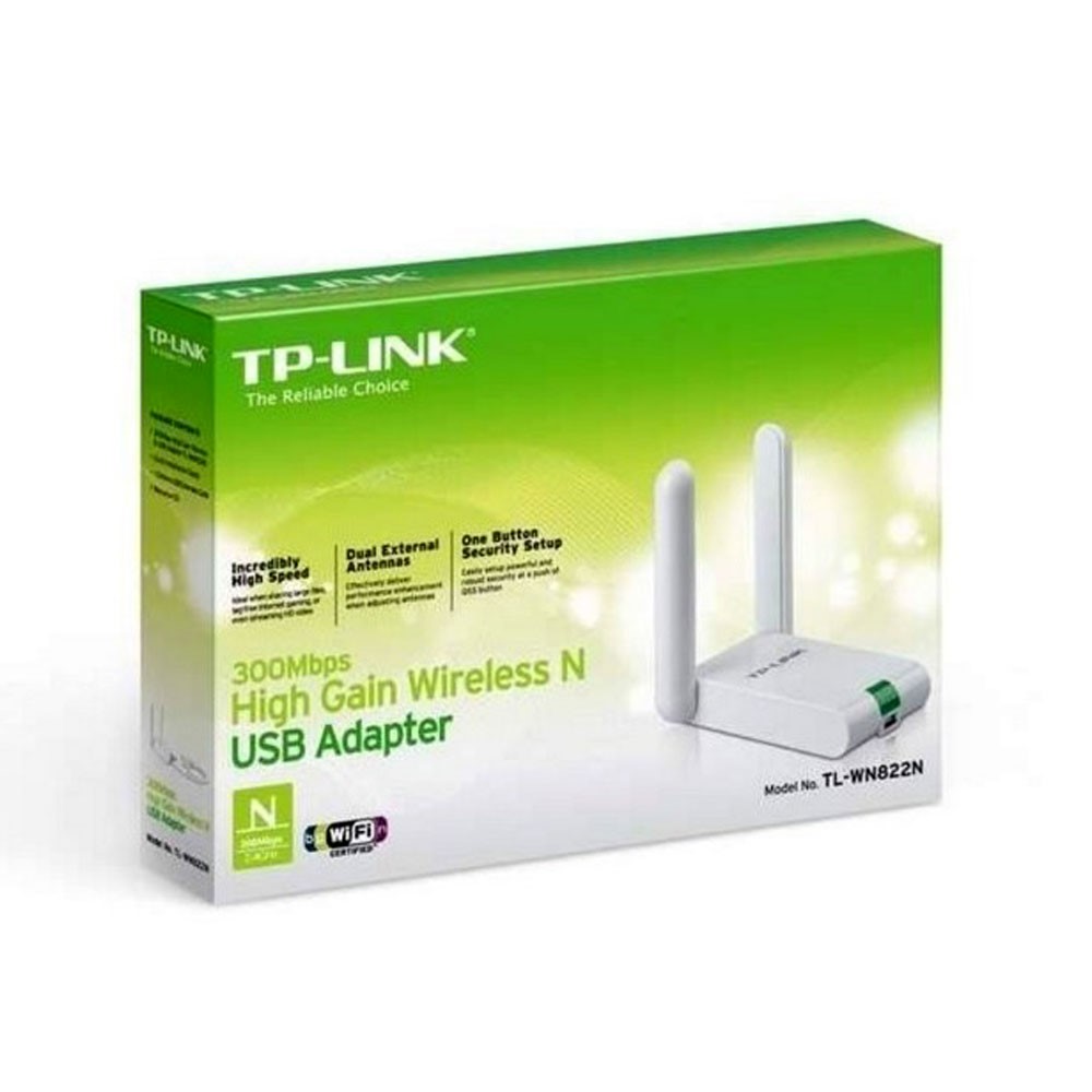 Redes Adaptador de Red TPLINK N de Alta Ganancia USB 300Mbps SIShop 🛒