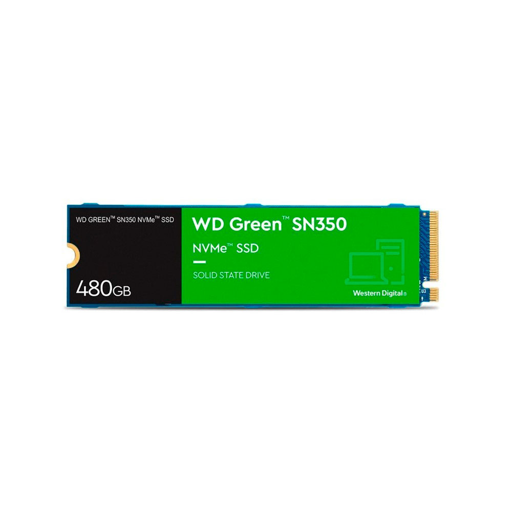 Almacenamiento Unidad de estado sólido SSD Western Digital Green SN350 480GB M.2 PCIe NVMe SIShop 🛒