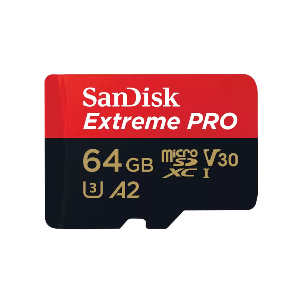 Almacenamiento Tarjeta Micro SD SANDISK  Extreme Pro 64GB COLOR Negro Y Rojo SIShop 🛒