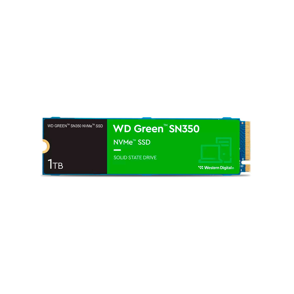 Almacenamiento Unidad de estado sólido SSD Western Digital Green SN350 1TB M.2 PCIe NVMe SIShop 🛒
