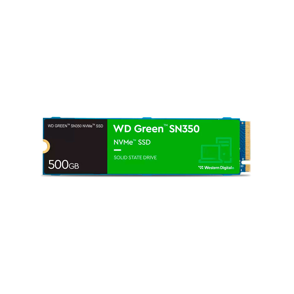 Almacenamiento WD Green SN350 NVMe™ SSD 500 GB/M.2/ 2280/ PCIe/ 3 Años garantia SIShop 🛒
