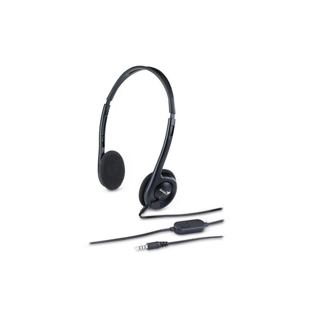 Audifonos Audífono Diadema Genius HS-200C 2 Plug 3.5mm Negro Con Micrófono SIShop 🛒
