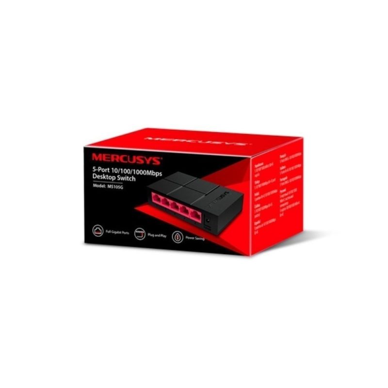 Switch MERCUSYS 5 Puertos 10/100/1000 - Image 2