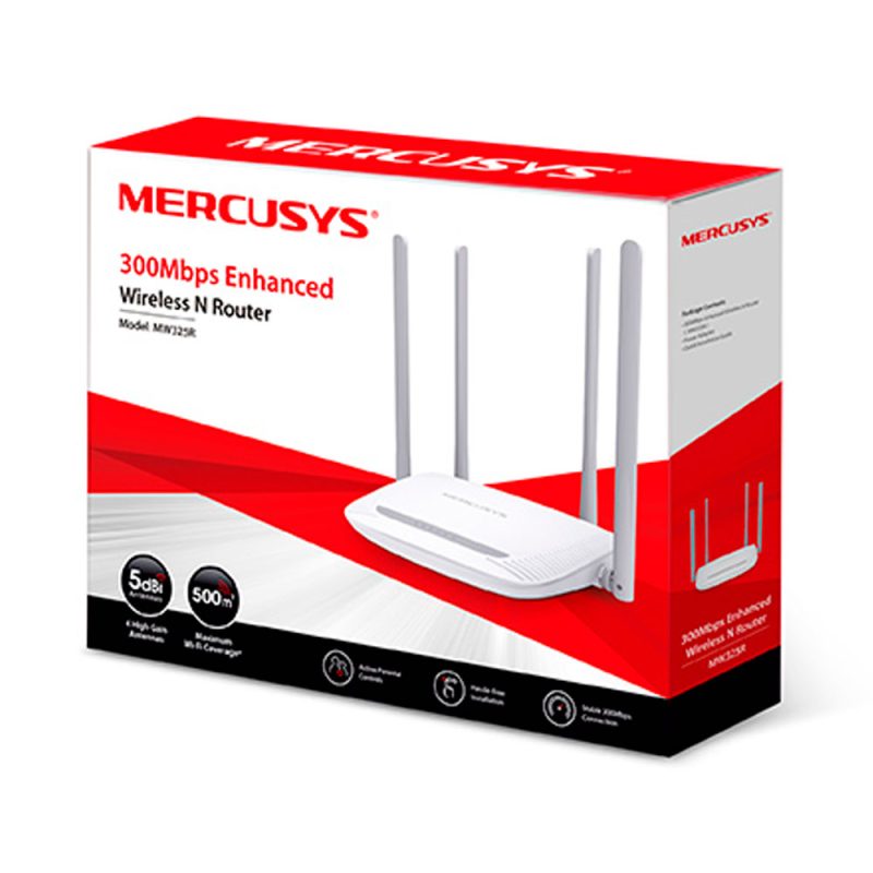Router  MERCUSYS Inalambrico 300mbps COLOR Blanco - Image 4