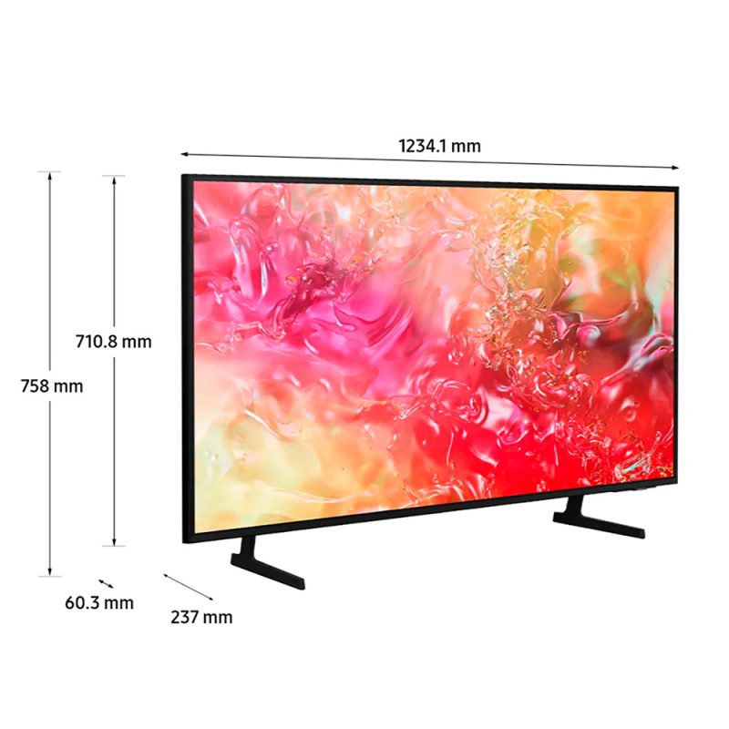 Televisor Samsung FLAT LED Smart TV 55 pulgadas Crystal UHD 4K  /3,840 x 2,160 /HDR / DVB-T2 /LAN /WIFI 5 / Bluetooth 5.2 / Google Meet / AirPlay 2 /modo ambiente/ Modo Juego/ HDMI x 3/ USB x1 /abre y edita archivos de Office/ Garantía 1 año, Ficha técnica completa en www.samsung.com.co - Image 2