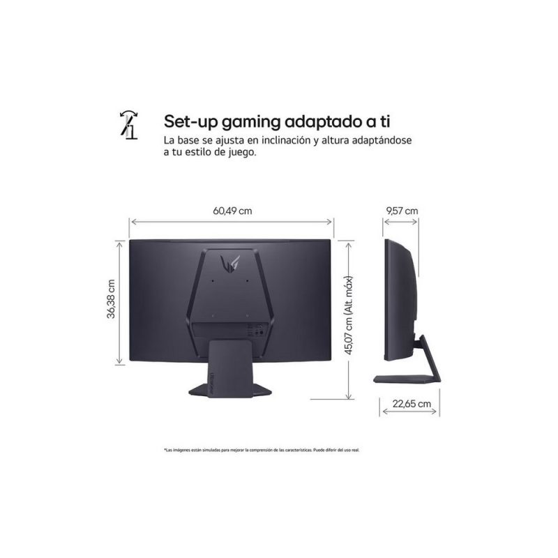 Monitor Gamer UltraGear 27 QHD 2560 x 1440  Curvo - Image 3