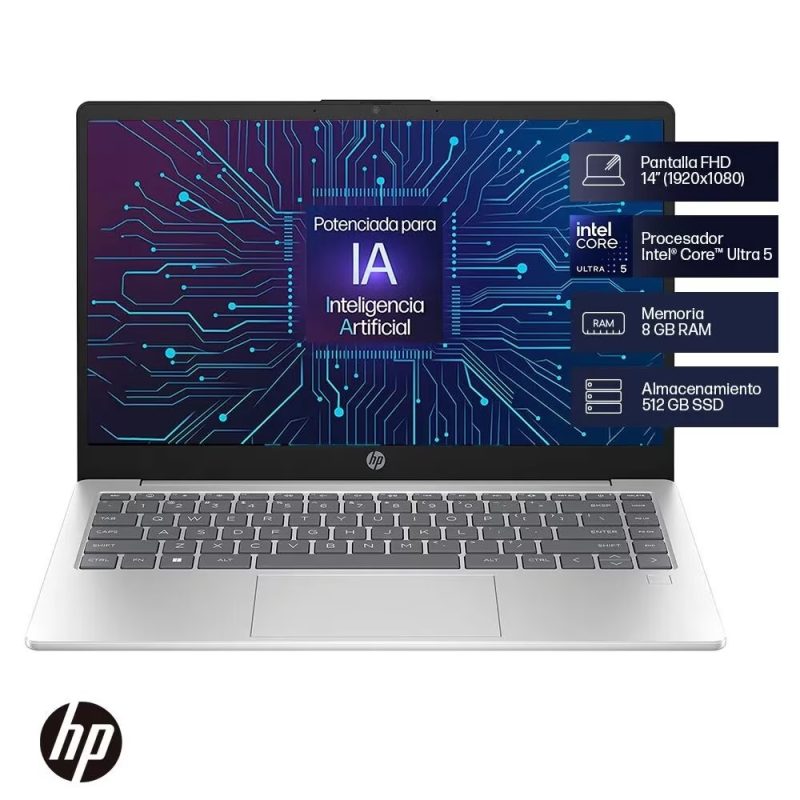 Portátil HP 14-ep1001la/Intel® Core™ Ultra 5 125H 4,5 GHz/8GB DDR4/512GB SSD/14 FHD/Windows 11 Home - Image 3