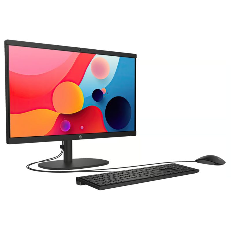 HP AIO 22-dg0011la INTEL PROCESSOR N100 (ALDER LAKE-N) RAM 8GB (1x8GB) DDR5 4800 NECC/SSD 256G 2280 PCIe NVMe Value/Non-Touch/21.5 FHD Antiglare VA/UMA/Jet Black no card reader - HD Camera/FREEDOS - Image 2