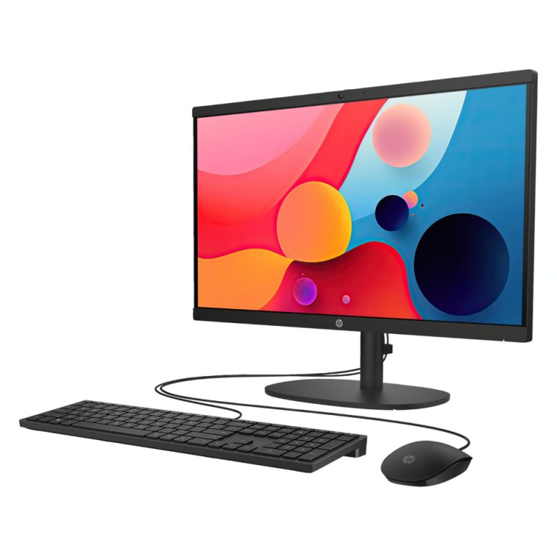HP AIO 22-dg0011la INTEL PROCESSOR N100 (ALDER LAKE-N) RAM 8GB (1x8GB) DDR5 4800 NECC/SSD 256G 2280 PCIe NVMe Value/Non-Touch/21.5 FHD Antiglare VA/UMA/Jet Black no card reader - HD Camera/FREEDOS - Image 3