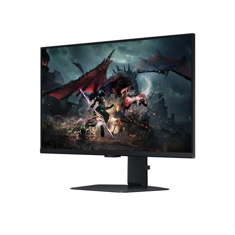 Monitor Samsung PLANO gamer Odyssey 27 Panel  IPS  Pivot - Altura ajustable Color Negro Brillo: 350cd/m2   Relacion de Aspecto 16:9 Cont: 1000:1(Typ)  HDR10 Res: 2560X1140 1 ms  180 HZ Conectividad DP 2.2 HDMI 2.2 Auricular Eye Saver  Mode, Flicker Free, Windows Certification , FreeSync Premium, Screen Size Optimizer, Black Equal - Image 4