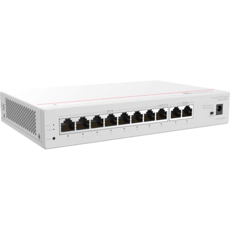 2*GE WAN, 8*GE LAN(PoE+, 124W), up to 350 users,forwarding performance 2Gbps - Image 3