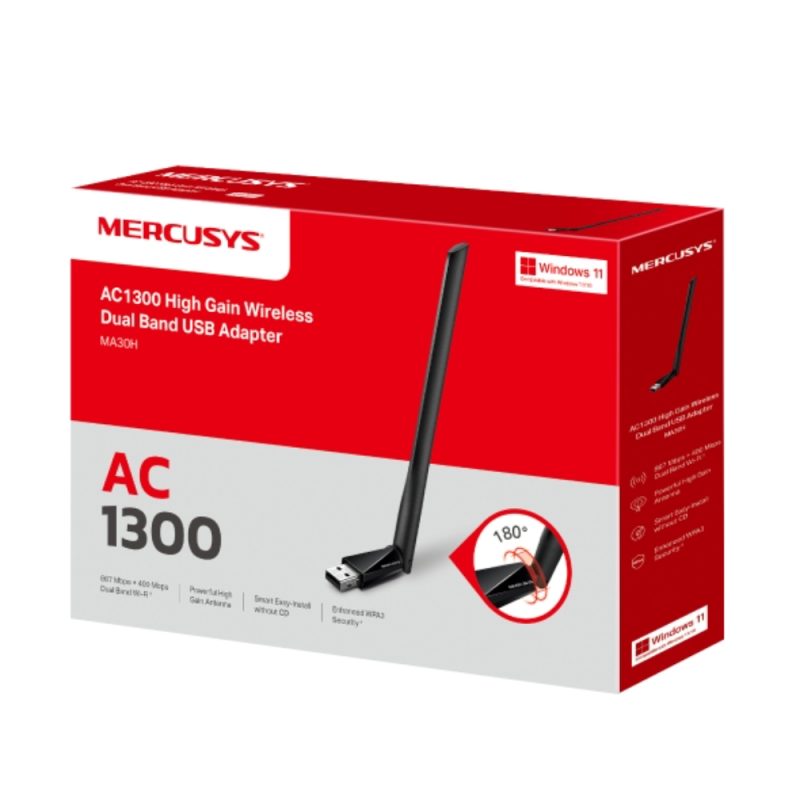 Adaptador MERCUSYS USB inalámbrico nano de doble banda AC1300 - Image 3