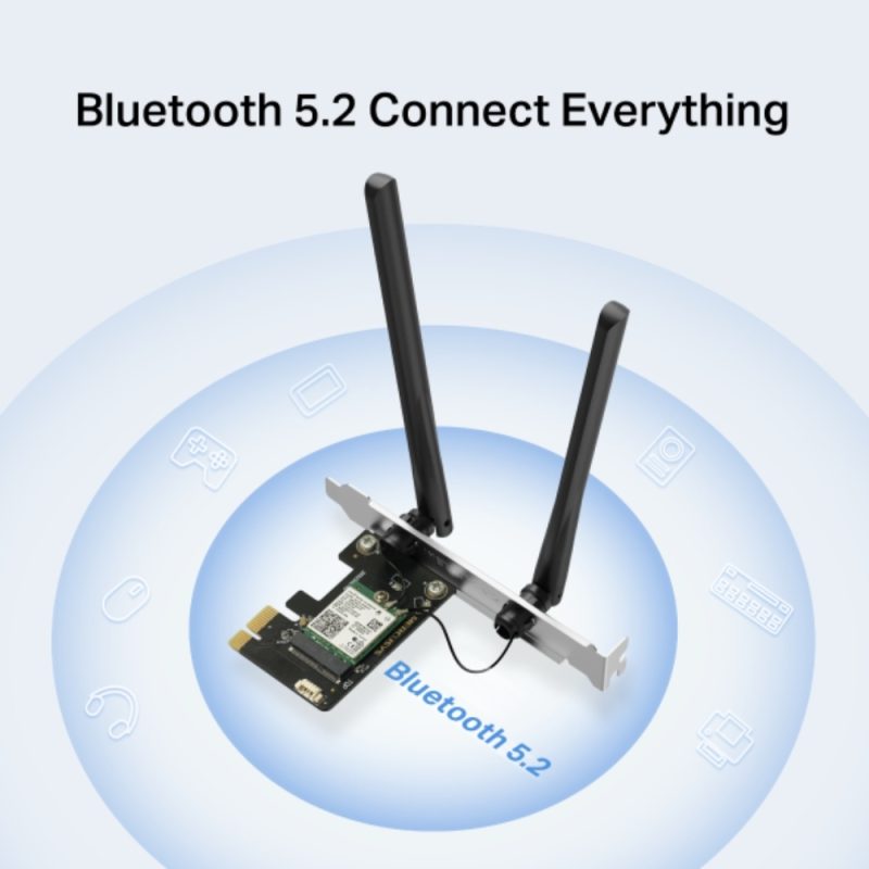 Adaptador de red MERCUSYS PCIe AX3000 Wi-Fi 6 Bluetooth 5.2 - Image 4