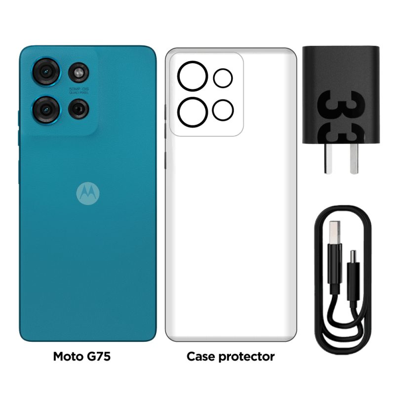 Celular motorola G75 5G 8GB 256GB Azul aqua - Image 2