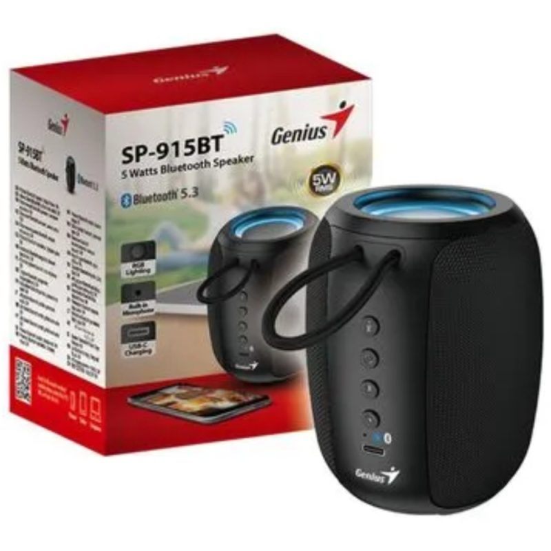 PARLANTE BLUETHOO SP-915BT BLACK - Image 4