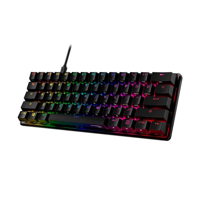 Teclado gamer HyperX inglés US color negro con luz RGB. - Image 3