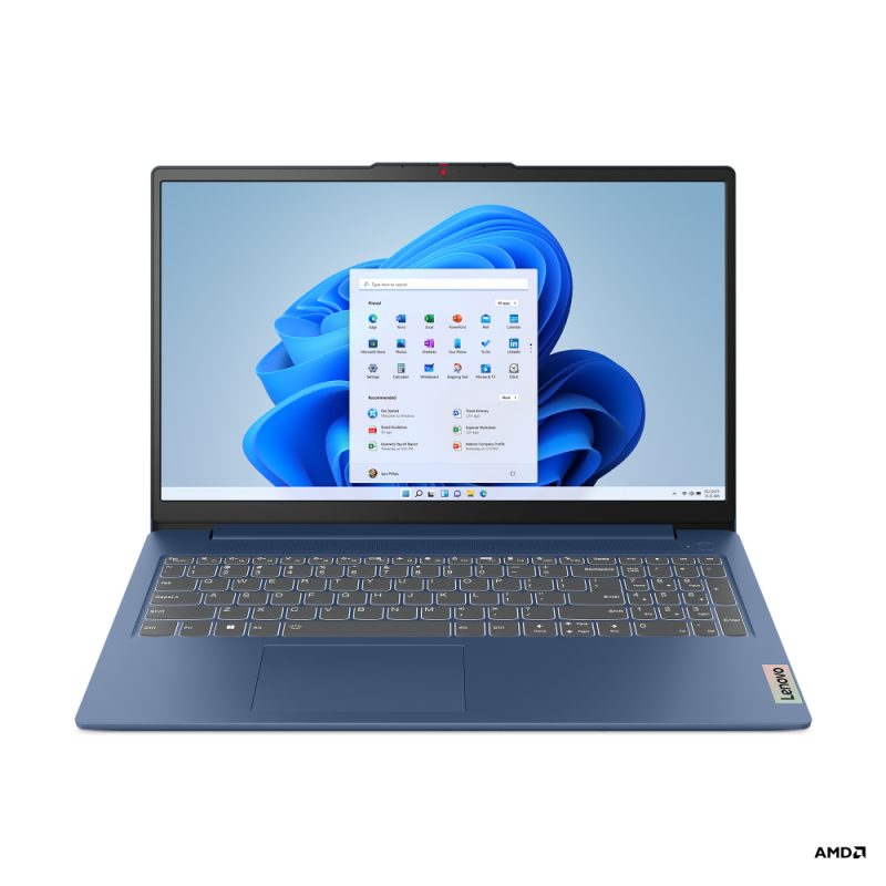 Portátil Lenovo IdeaPad Slim 3 15AMN8 AMD Ryzen 5 7520U 15.6 Pulgadas FHD Memoria 16GB Estado Solido 512GB Windows 11 Home Color Azul - Image 3