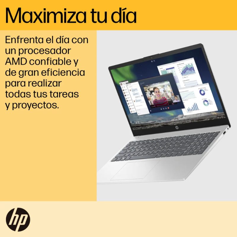 Portátil HP 15-fc0031la/AMD Ryzen™ 7 7730U 4,5 GHz/16GB DDR4/1TB SSD/15.6 FHD/Windows 11 Home - Image 3